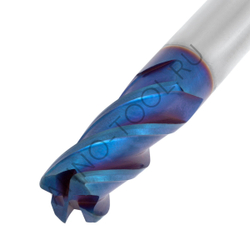 Фреза твердосплавная радиусная  12мм (L=75, l=30, хв=12) Z4 35° по закаленной стали BRHM-4R-D12.0R1.