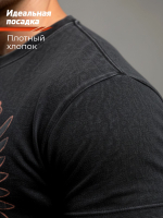 Футболка оверсайз LEGENDA Герб черная