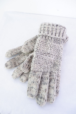 Перчатки светлые с шерстью