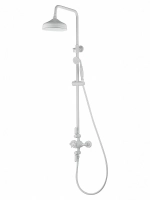 Душевая система с термостатом WONZON & WOGHAND RETRO WW-B3041-MW белый матовый