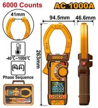 Мультиметр-клещи цифровые INGCO DCM610001 INDUSTRIAL