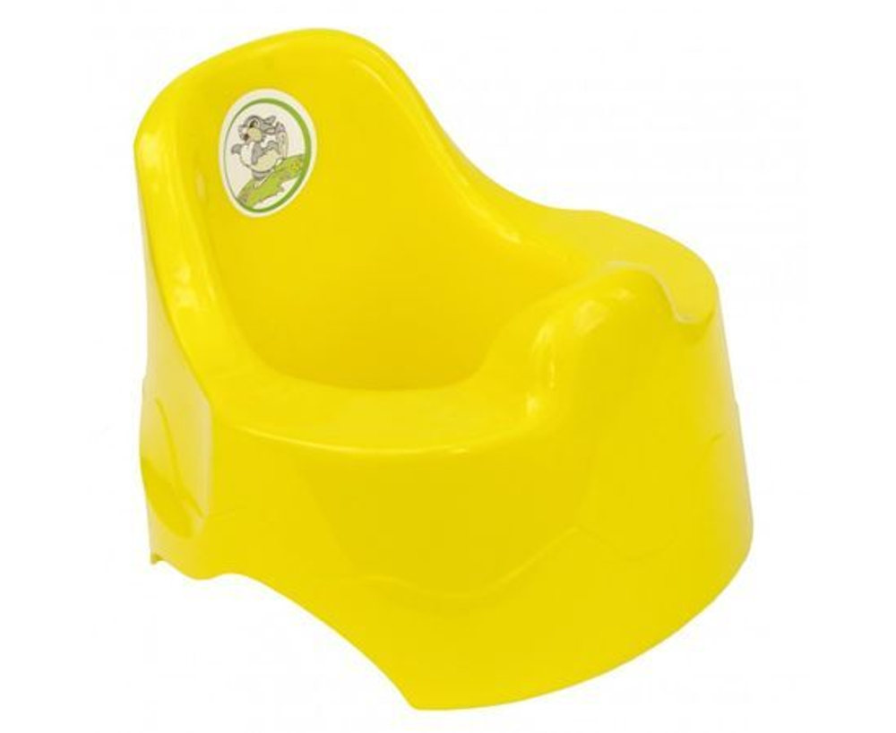 Горшок детский 10130103 с рисунком (желтый)