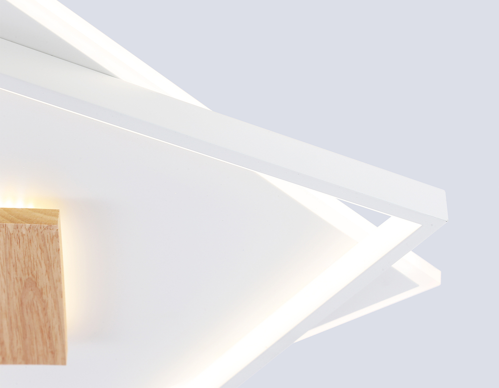 FL4790 WH/WD белый/дерево 77W 3000-6000K 515*515*50 (без ПДУ)