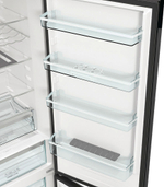 Отдельностоящий двухкамерный холодильник Gorenje NRK6201SYBK