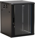 Шкаф серверный 19", 15U Hyperline TWB-FC-1566-GP-RAL9004