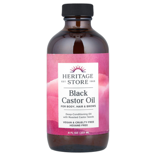 Heritage Store, черное касторовое масло, 237 мл (8 жидк. унций)