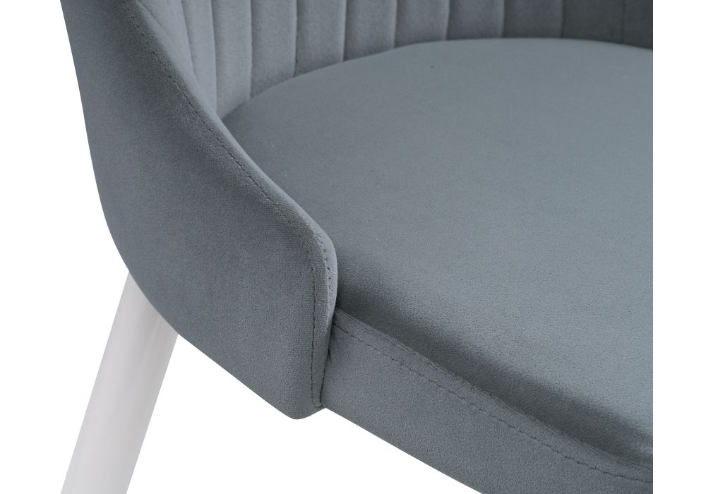 Стул на металлокаркасе Kora white / gray