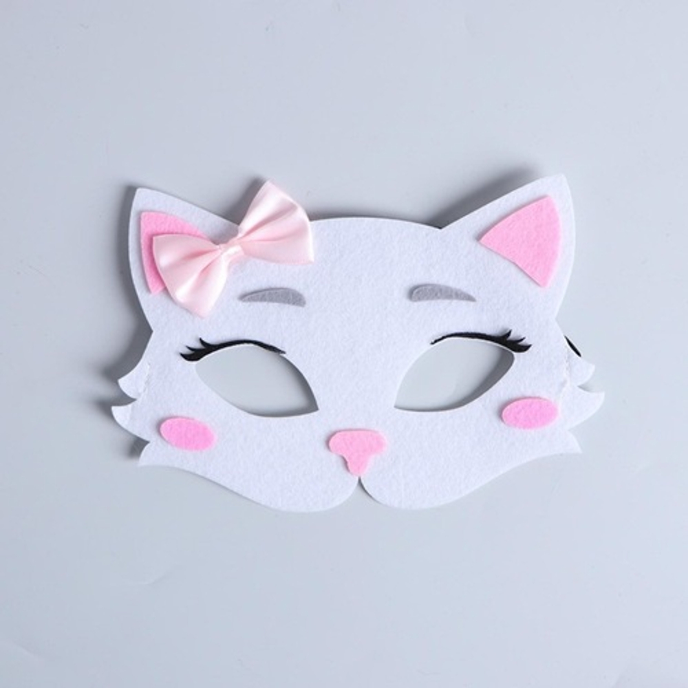 Маска карнавальная Кошечка фетр