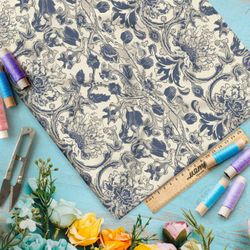 Ткань премиум мембрана цветочная архаика