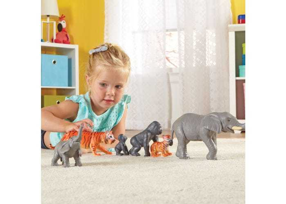 Игровой набор. ЖИВОТНЫЕ ДЖУНГЛЕЙ. МАМЫ И МАЛЫШИ