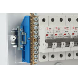 Ограничитель на DIN-рейку ЭРА NO-224-183 металлический с 2 винтами упаковка 3 штуки