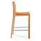 Полубарный стул Barrie 65 см оранжевая кожа