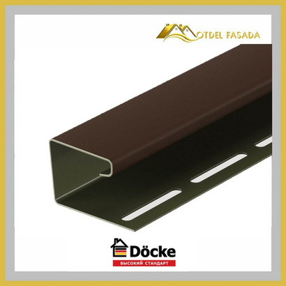 Джей профиль DOCKE PREMIUM Каштан 16мм 3000мм