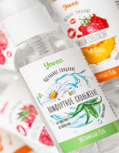 Увлажняющая смазка Yovee с Д-пантенолом алоэ и ромашка 50 мл