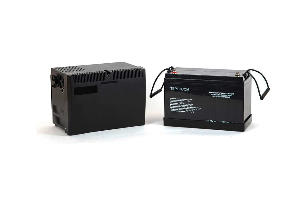 Источник бесперебойного питания для систем отопления со встроенным стабилизатором (Line-Interactive) TEPLOCOM-500+40