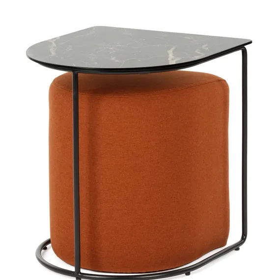 Кофейный столик с пуфом Eglens 44х42