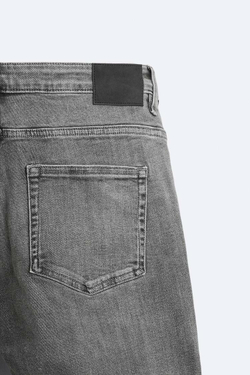 ZARA ДЖИНСЫ SKINNY FIT, СЕРЫЙ