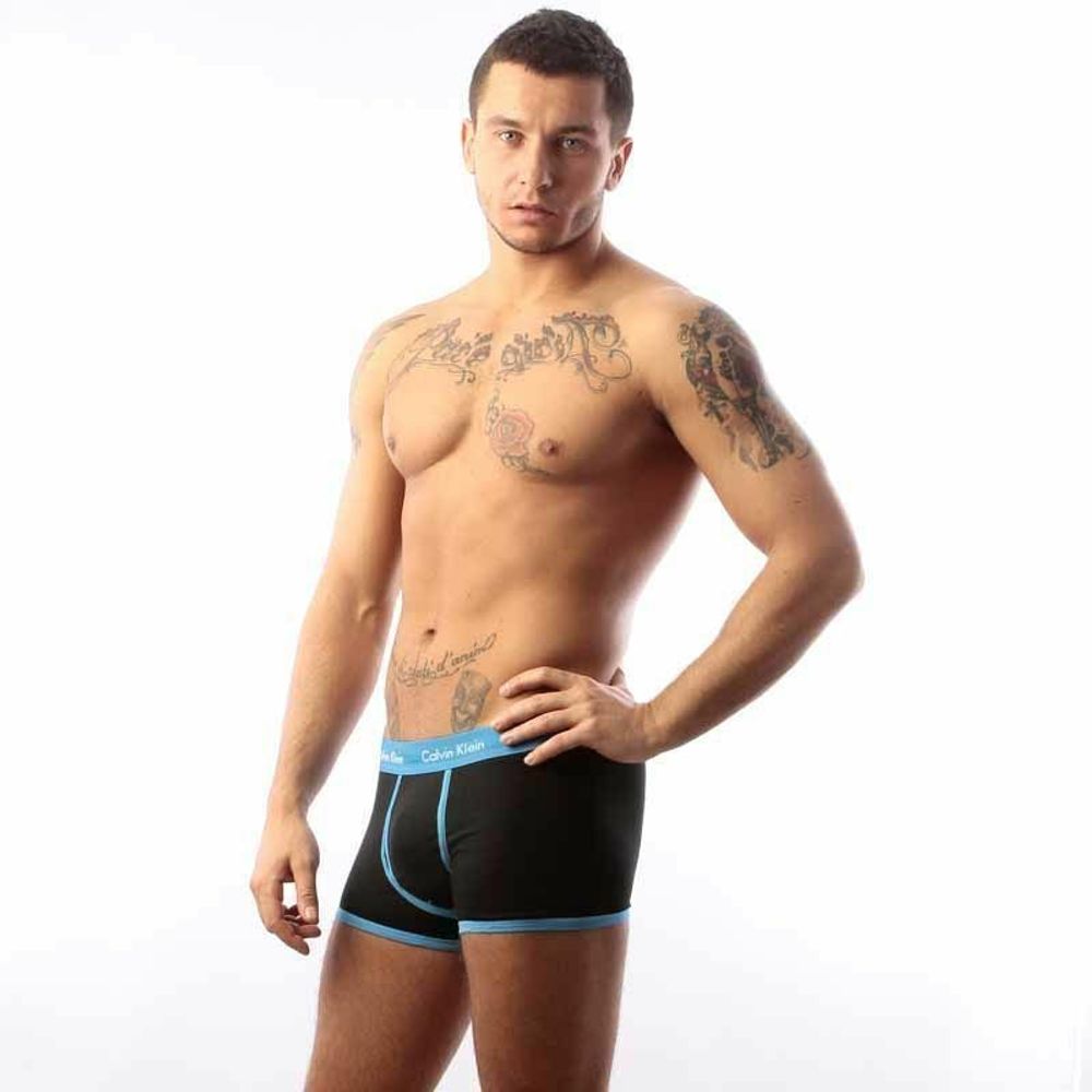 Мужские трусы хипсы Calvin Klein 365 Black Blue