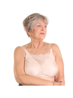 Бюстгальтер 100F с высоким декольте без косточек после мастэктомии
