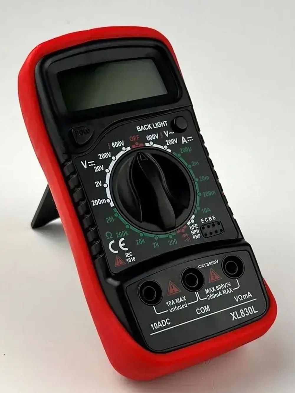 Мультиметр портативный цифровой тестер электрический токоизмерительный с функцией прозвонки цепи