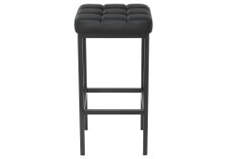Барный стул Лофт кожзам d6 / черный матовый