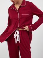 Пижама женская Ihomewear Classic Bordo