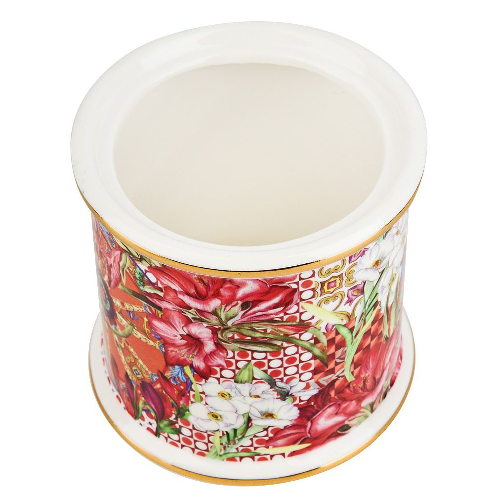 Банка с крышкой "Secret Garden" 12,5х9см v=350мл (фарфор) (подарочная упаковка)