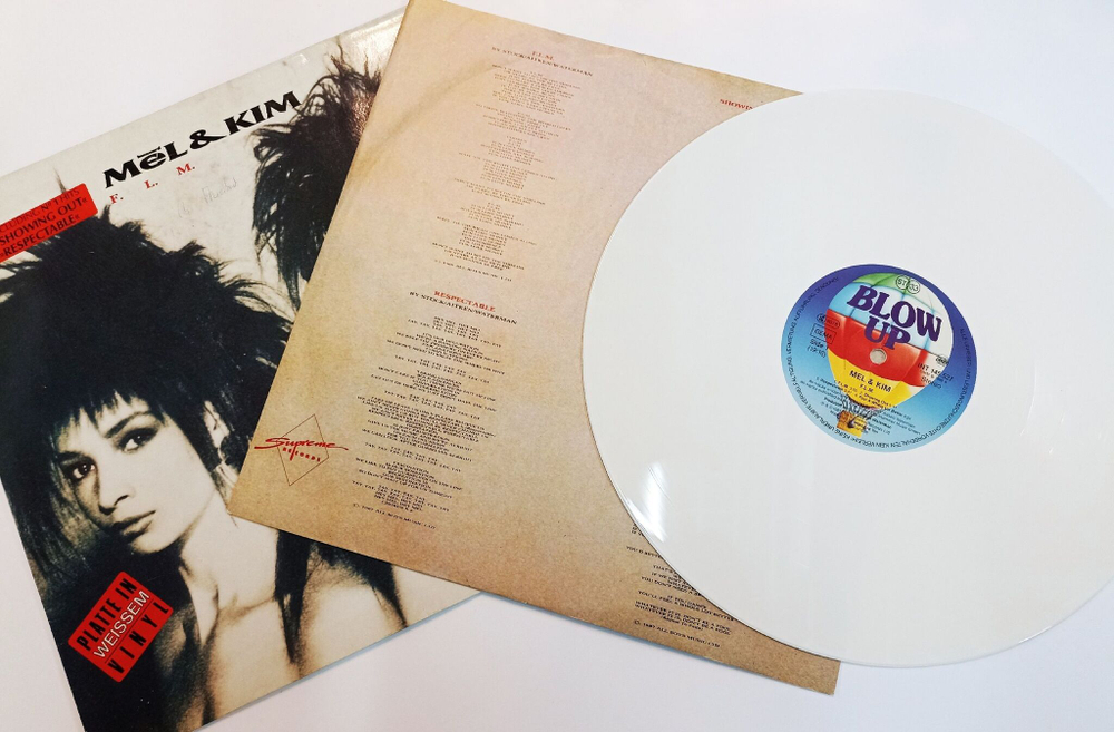 Винтажная виниловая пластинка LP Mel and Kim F.L.M. (Germany 1987) (White vinyl)