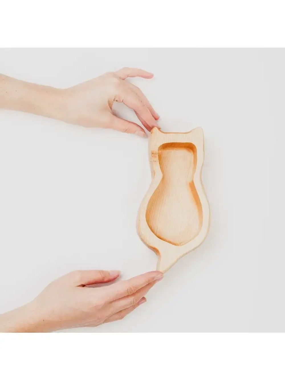 Менажница "Котик" из Сибирского кедра