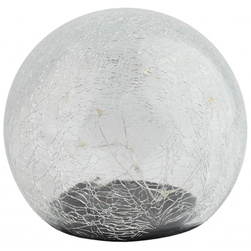 ERASF08-25 ЭРА Садовый светильник Шар на солнечной батарее, 20 LED 20 cм