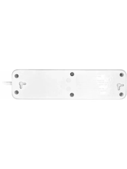 Удлинитель Sonnen Psw-303, 3 розетки c заземлением, выключатель 10 А, 3 м, белый