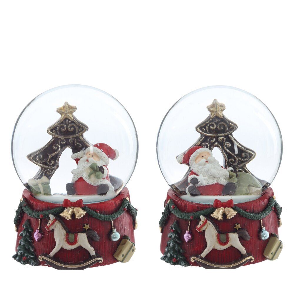 GAEM Фигурка декоративная "Дед Мороз" в стекл шаре, D 6.5 см, L6,5 W6,5 H8,5 см, 2в.