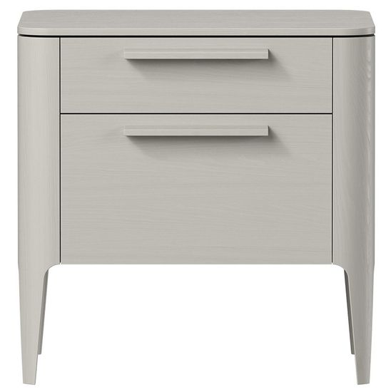 Тумба прикроватная Type oak 2 ящика ширина 50 см (серо-бежевый)