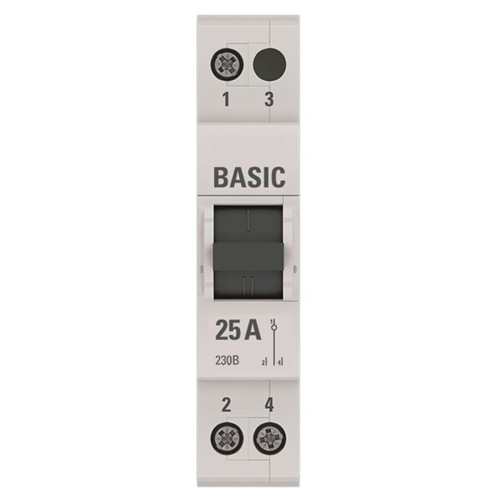 Трехпозиционный переключатель 1P 25А Basic