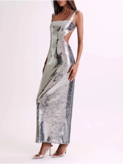 Платье вечернее блестящее