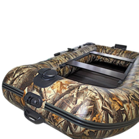 Лодка ПВХ Pelican Гавиал Гребная 260НТ Classic Камуфляж с бронёй 23см и рымом с роликом -