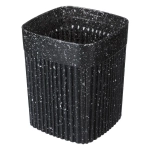 Стаканчик для зубных щеток 9*9*11см «VELVET» черный гранит