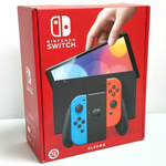 Игровая приставка Nintendo Switch OLED 64 ГБ, без игр, неоновый синий/неоновый красный
