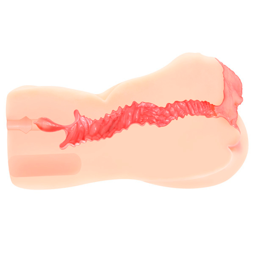 Телесный мастурбатор-вагина 18см с двойным слоем материала Kokos Onahole Edition 004