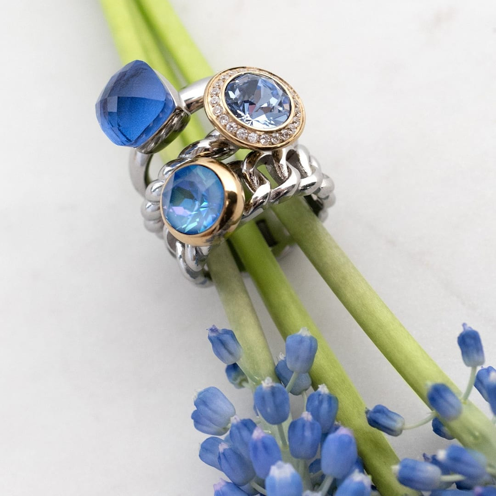 Кольцо Qudo FIRENZE 19 (S) Lapis 107000/40-4723 19 размер 19