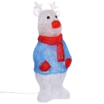 Фигура светодиодная «Олененок в кофточке» 17*13*41 см, 30 ламп LED, авторежим, 220V, Белый