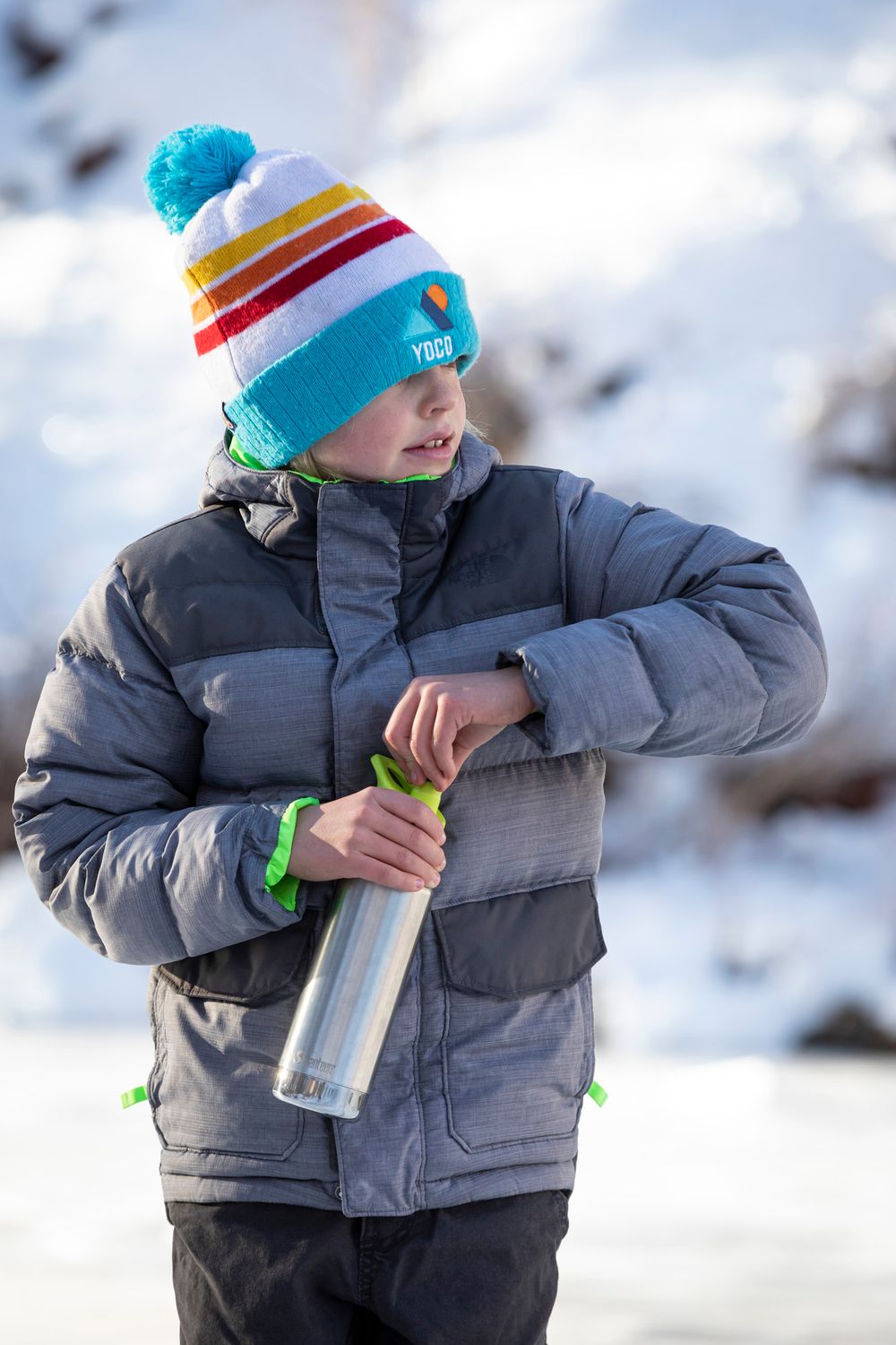Детская термобутылка Klean Kanteen Insulated Kid Classic Narrow 12oz (355мл) Brushed Stainless
