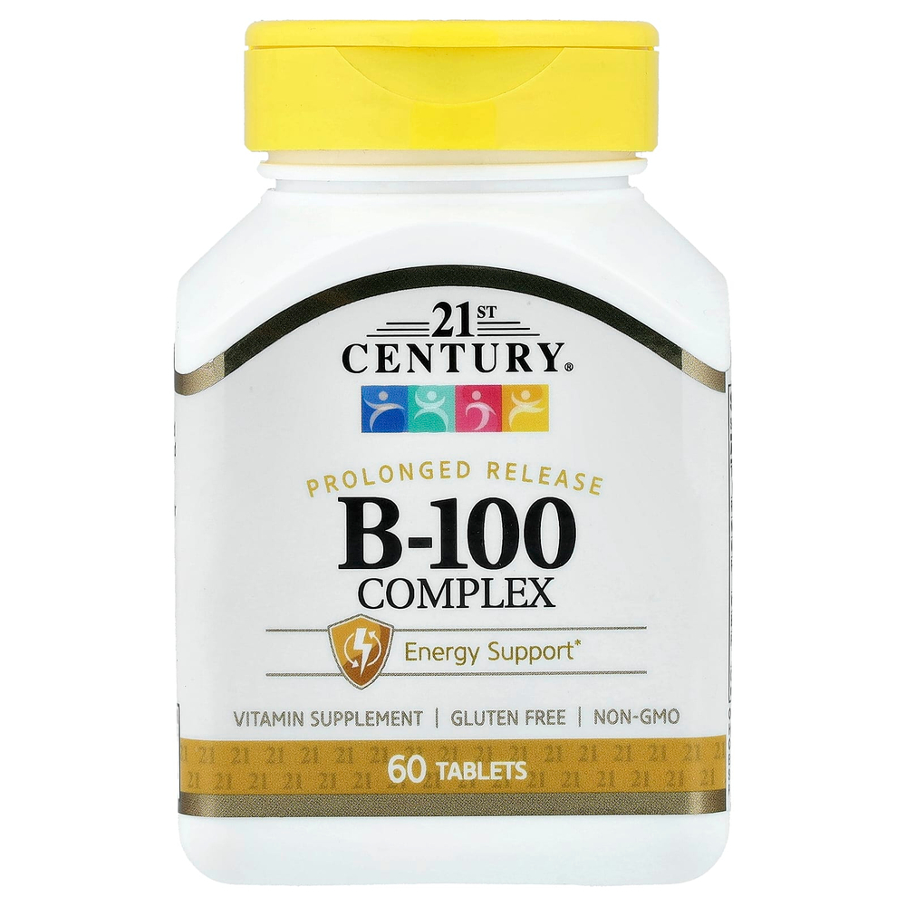21st Century, Комплекс B-100, замедленное высвобождение, 60 таблеток