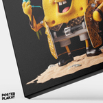 Картина для интерьера Губка Боб Квадратные штаны / SpongeBob SquarePants на холсте, персонаж мультфильма, холст с печатью на подрамнике, на стену, Постер Плакат