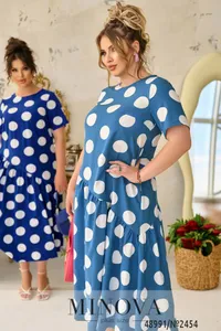 Платье 2454-джинс Minova