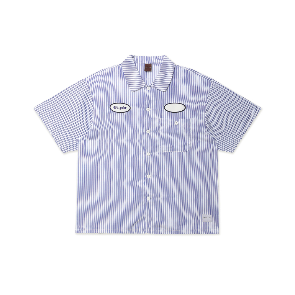 Рубашка Октябрь Work SS Shirt "White Stripe"