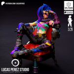 Фигуркаел Arcane Джинкс Лига легенд Jinx League of Legends