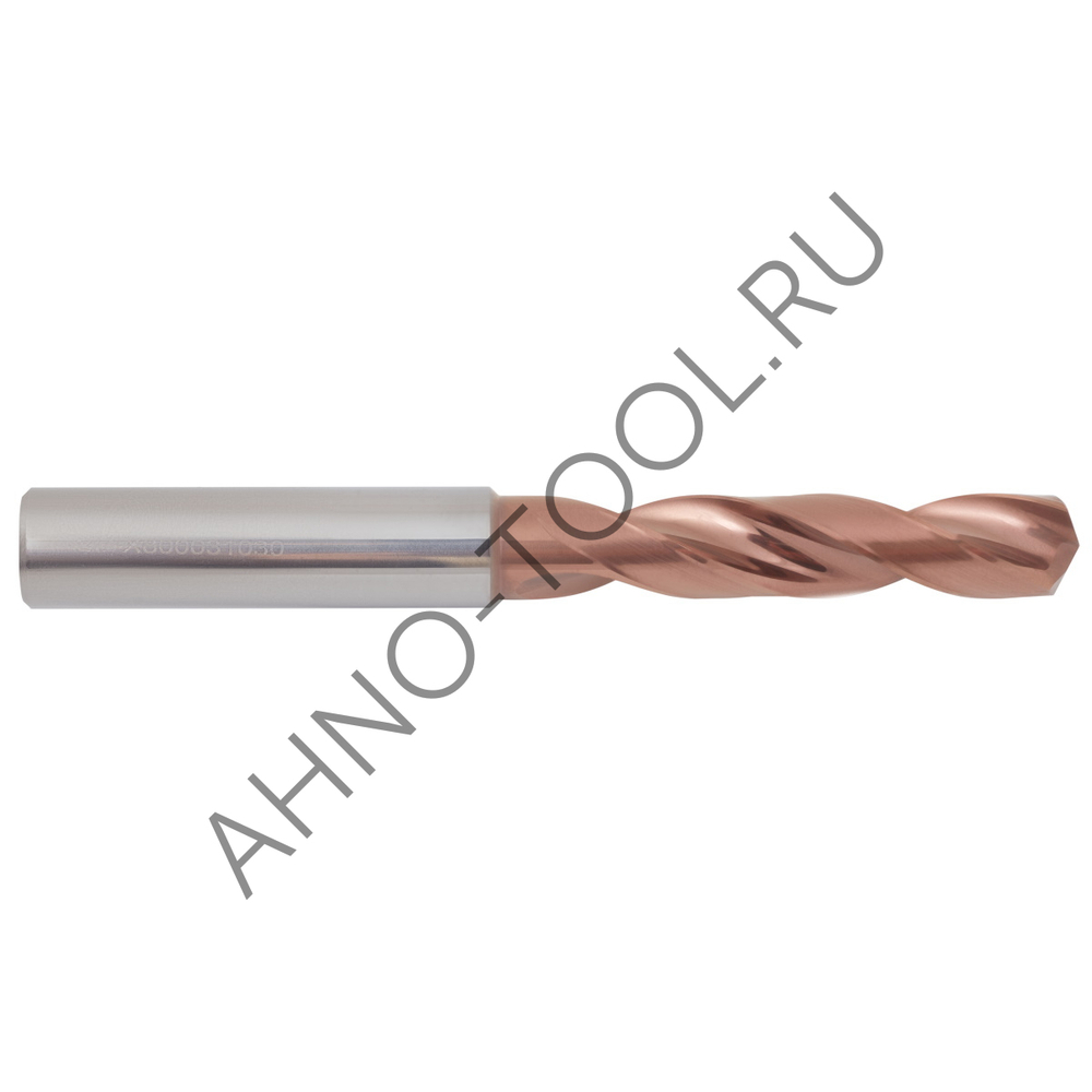 Сверло 10.3мм  твердосплавное 3D без подвода СОЖ. SP-X800031030 VHM AHNO по стали, чугуну, нерж. и ж