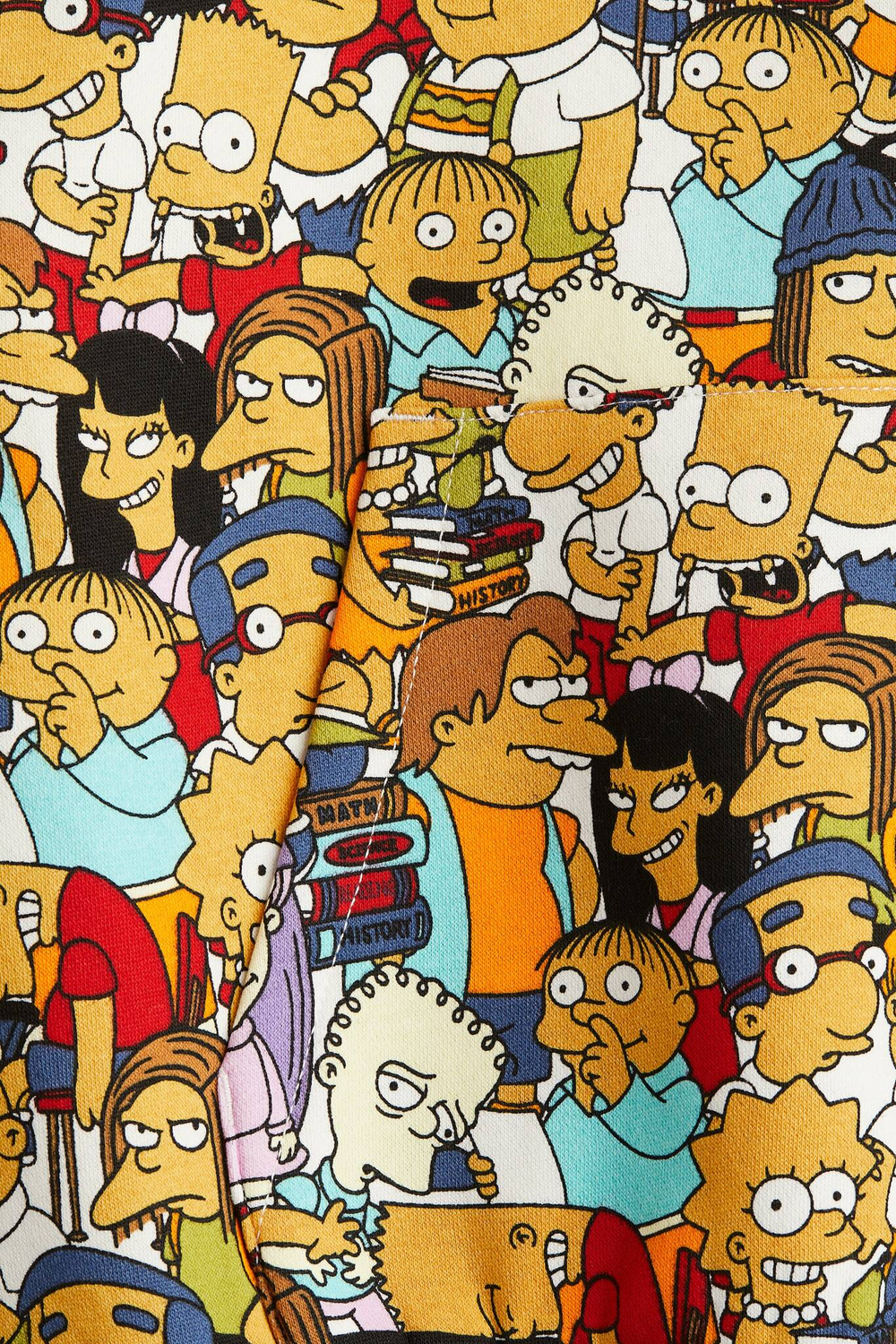 H&M Толстовка с капюшоном и принтом, желтый