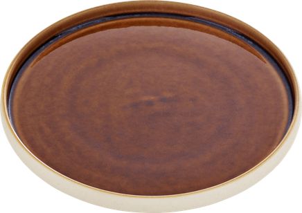 NARA BROWN - Тарелка обеденная с декором D=27 см, H=2.5 см цвет: бежево-коричневый; керамика NARA BROWN артикул 7011227/016150, PLAYGROUND
